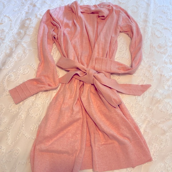 Lululemon Cotton-Cashmere Knit Wrap Robe Cardigan Sweater - Picture 3 of 5